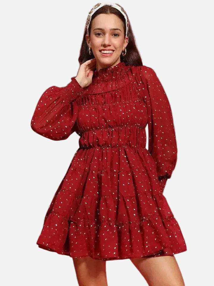 Women Maroon Dress