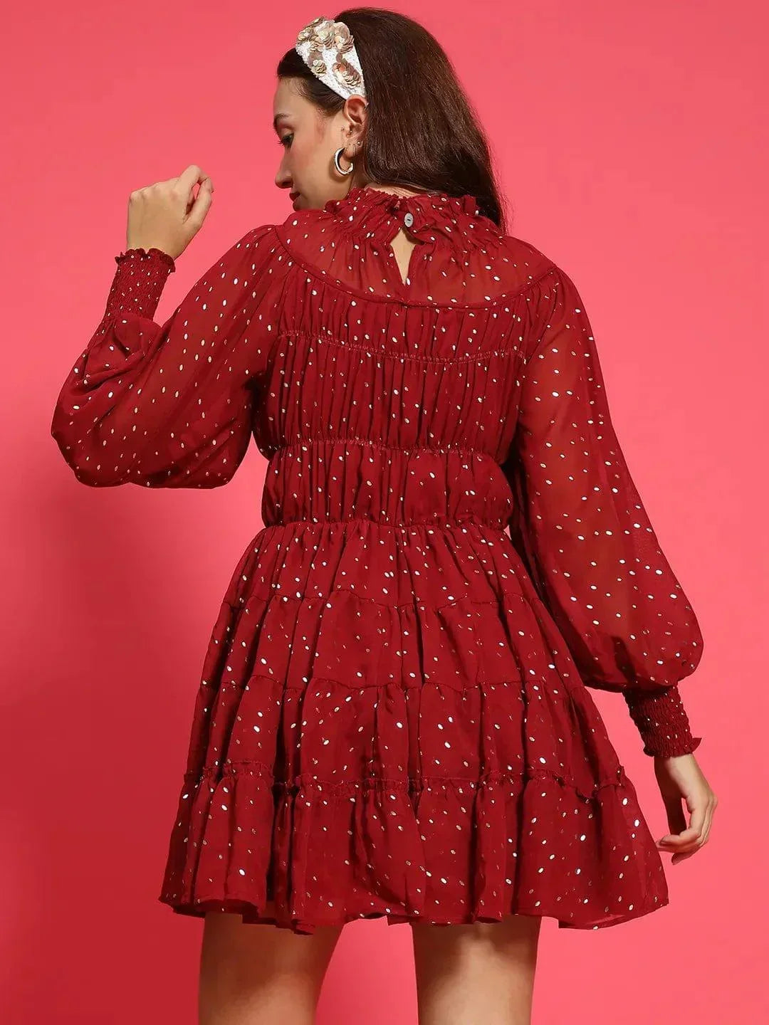 Women Maroon Dress