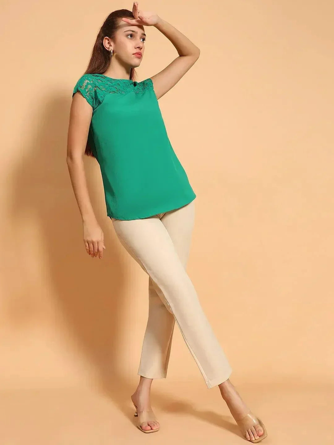 Women Green Top