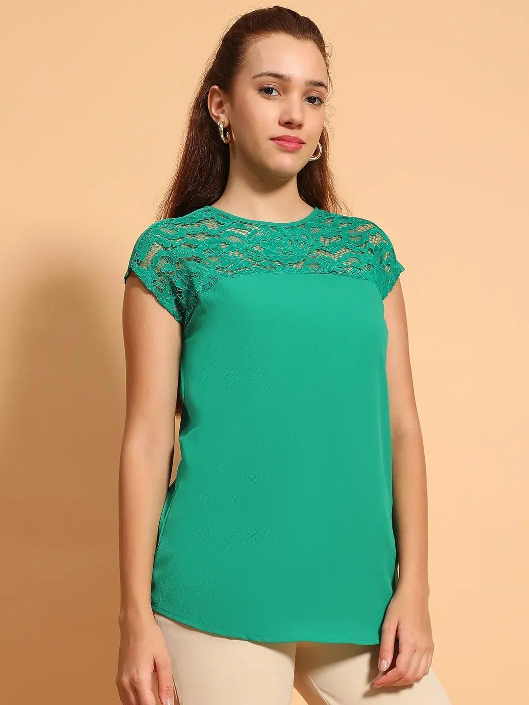 Women Green Top