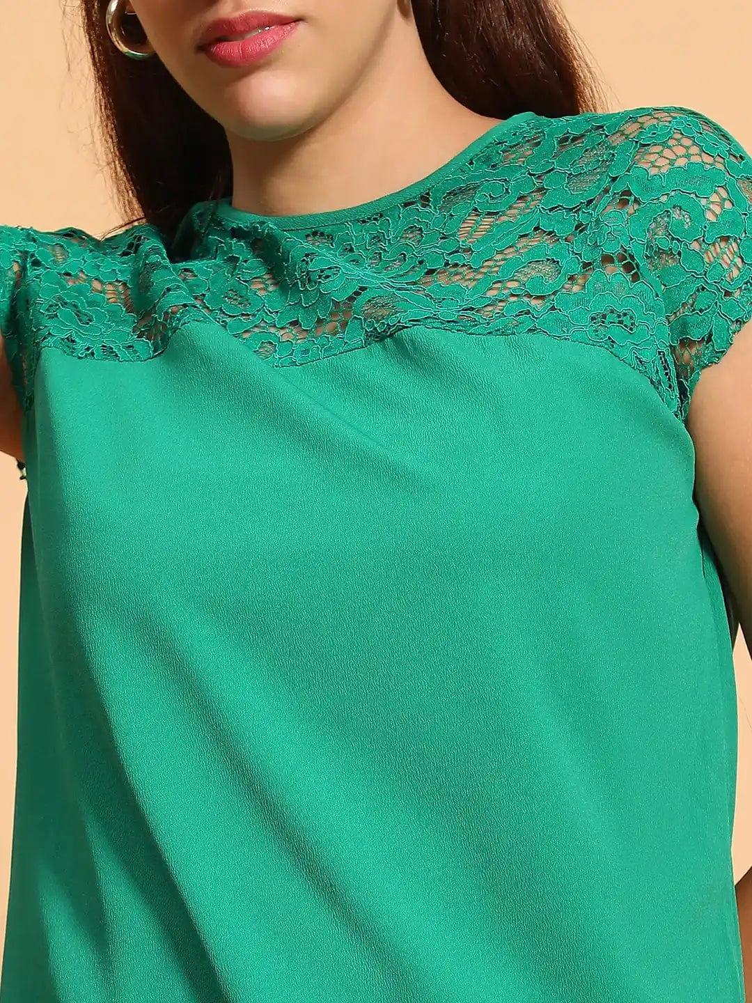 Women Green Top