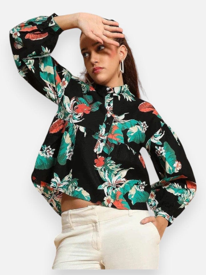 Multicolor Floral Cotton Top