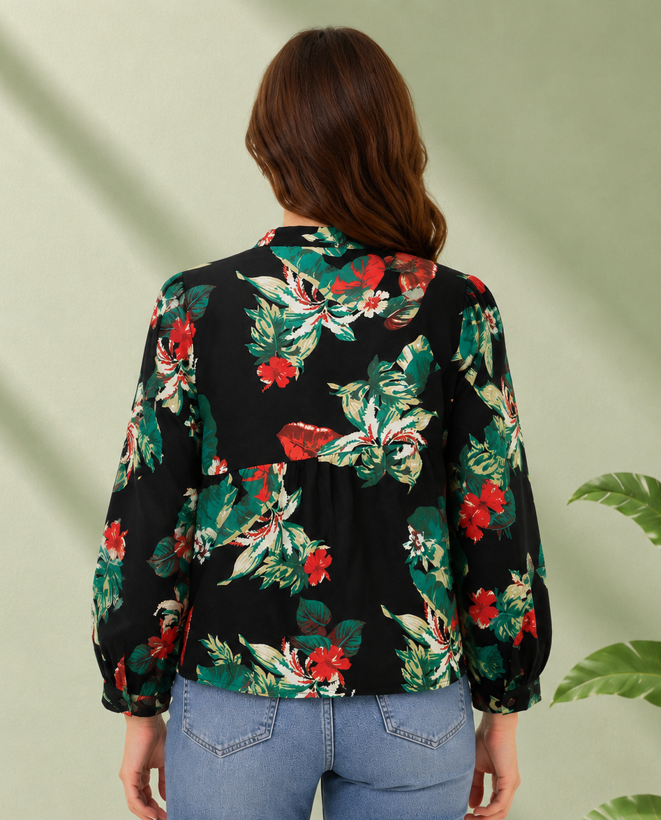 Multicolor Floral Cotton Top