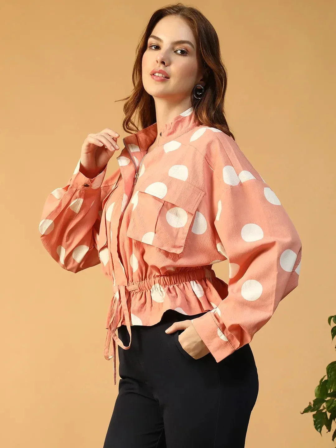 Women Pink Bomber Jacket