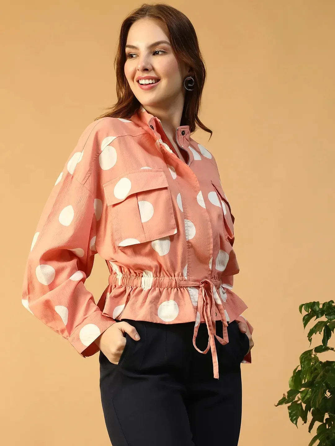 Women Pink Bomber Jacket