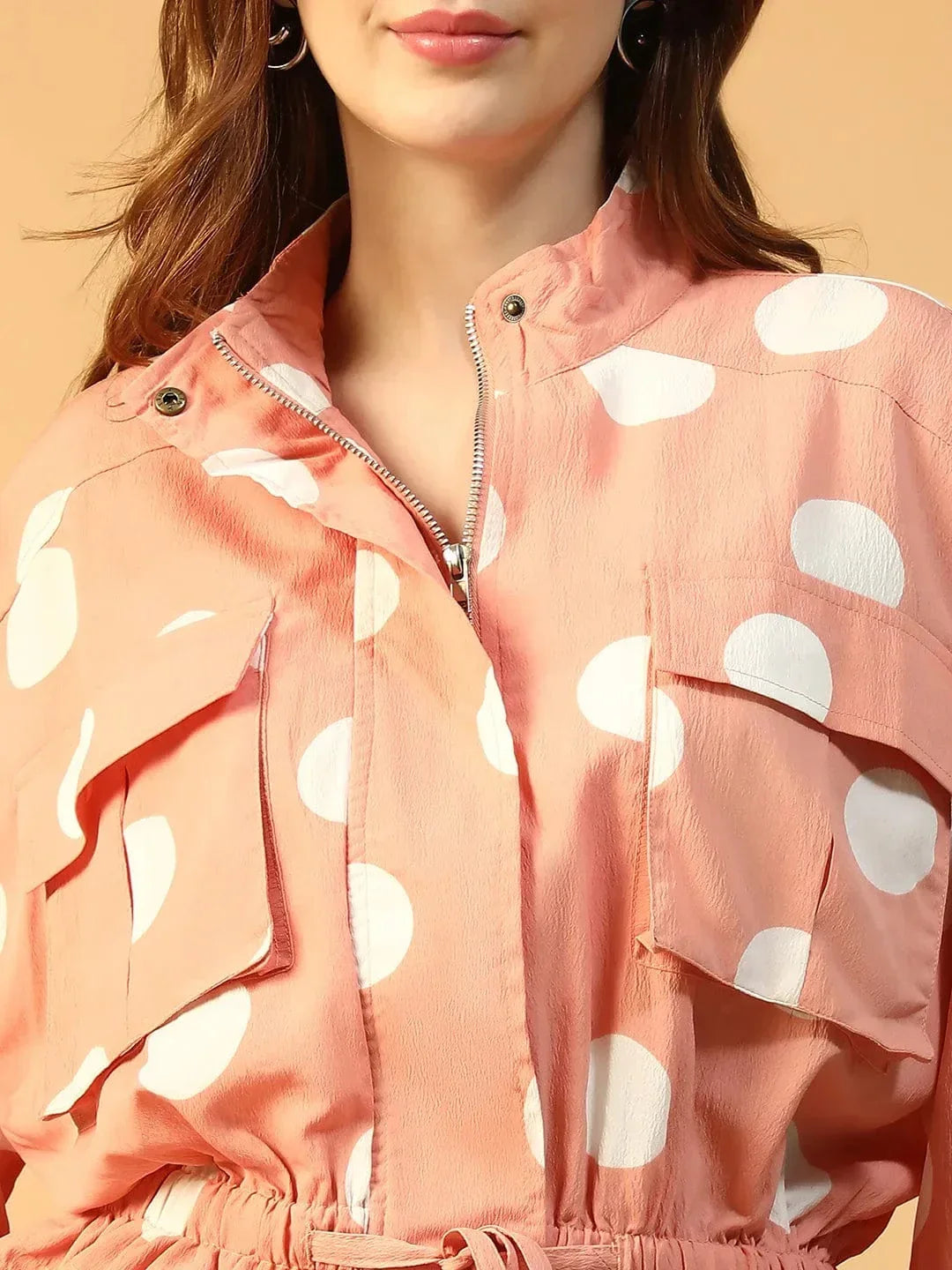 Women Pink Bomber Jacket