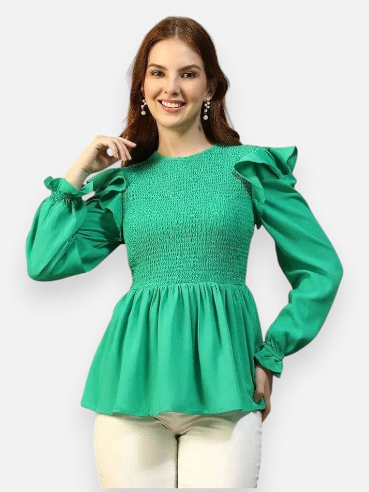 Women Green Top