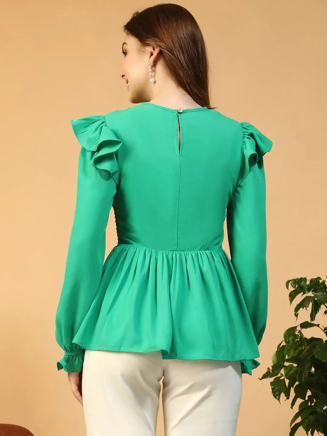 Women Green Top