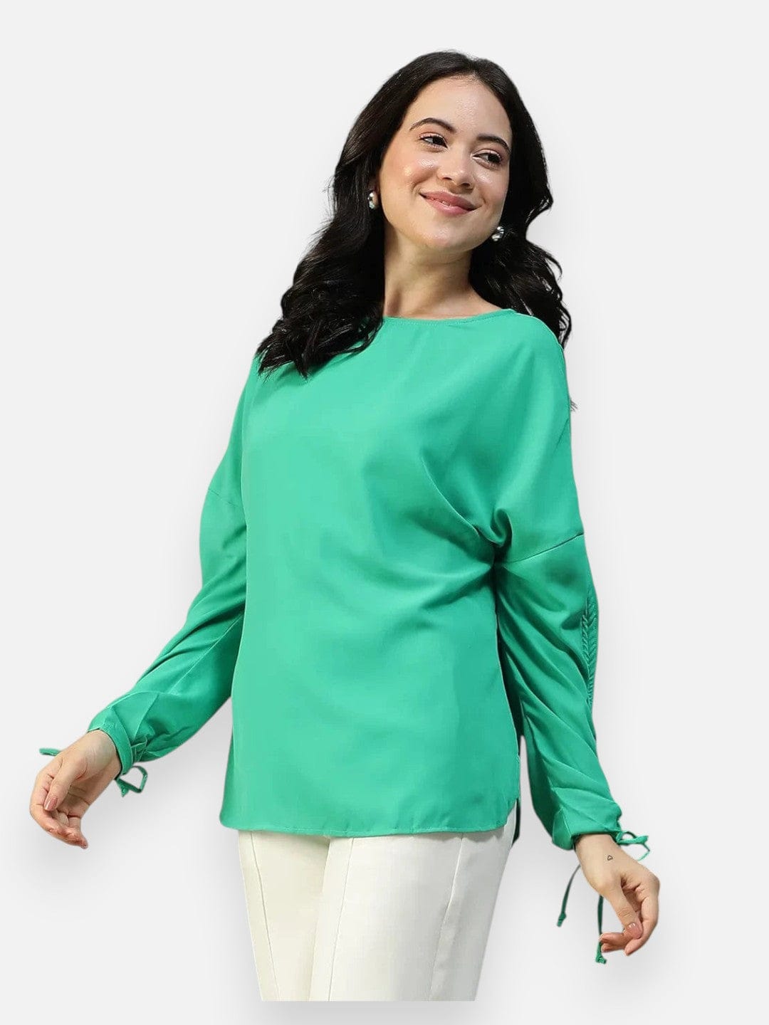 Green Women Top
