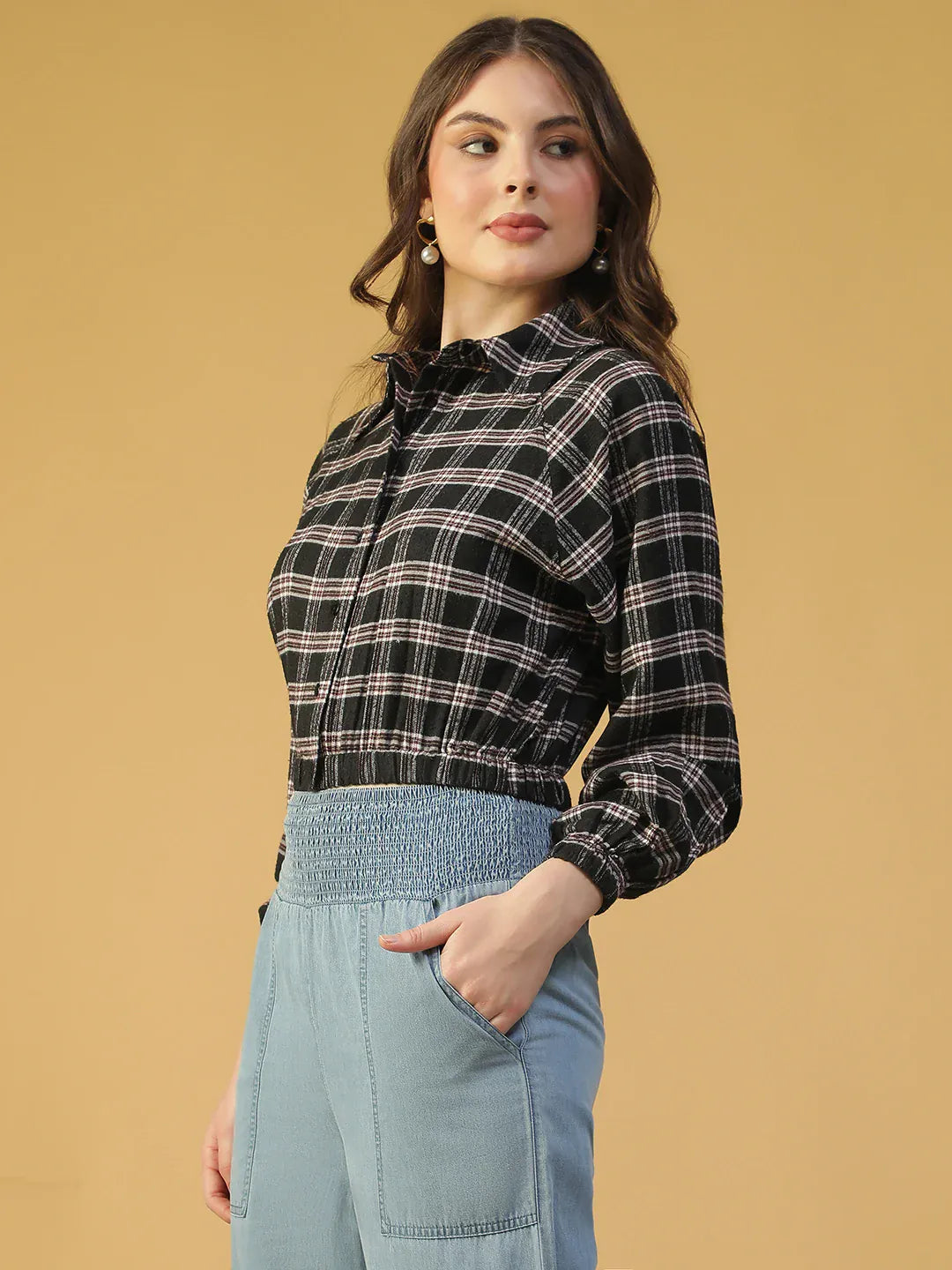 Multicolor Check Cotton Shirt