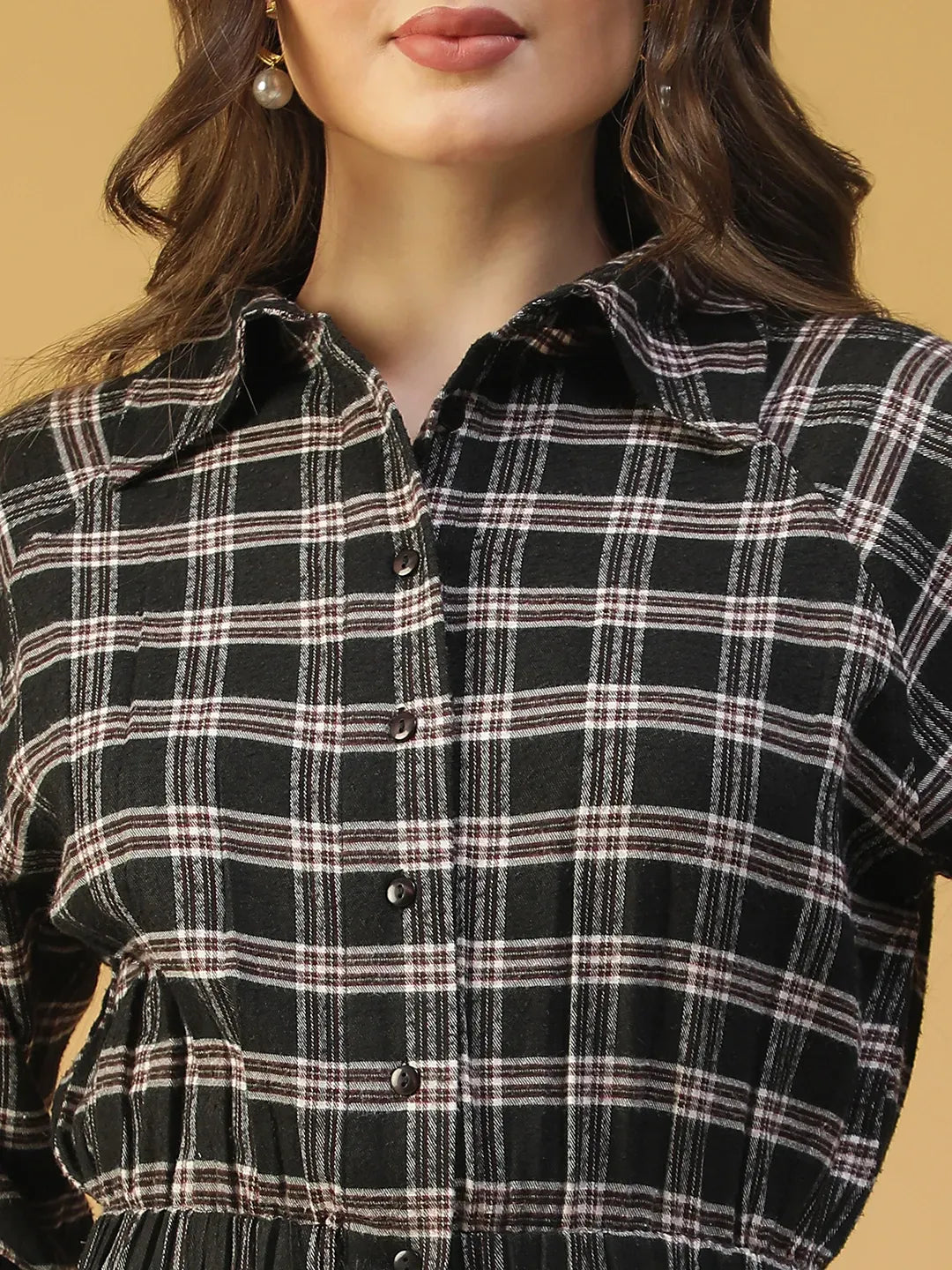 Multicolor Check Cotton Shirt
