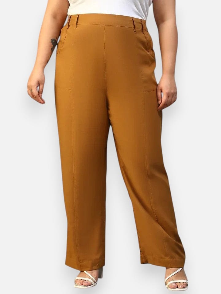 Plus Size Mustard Pant
