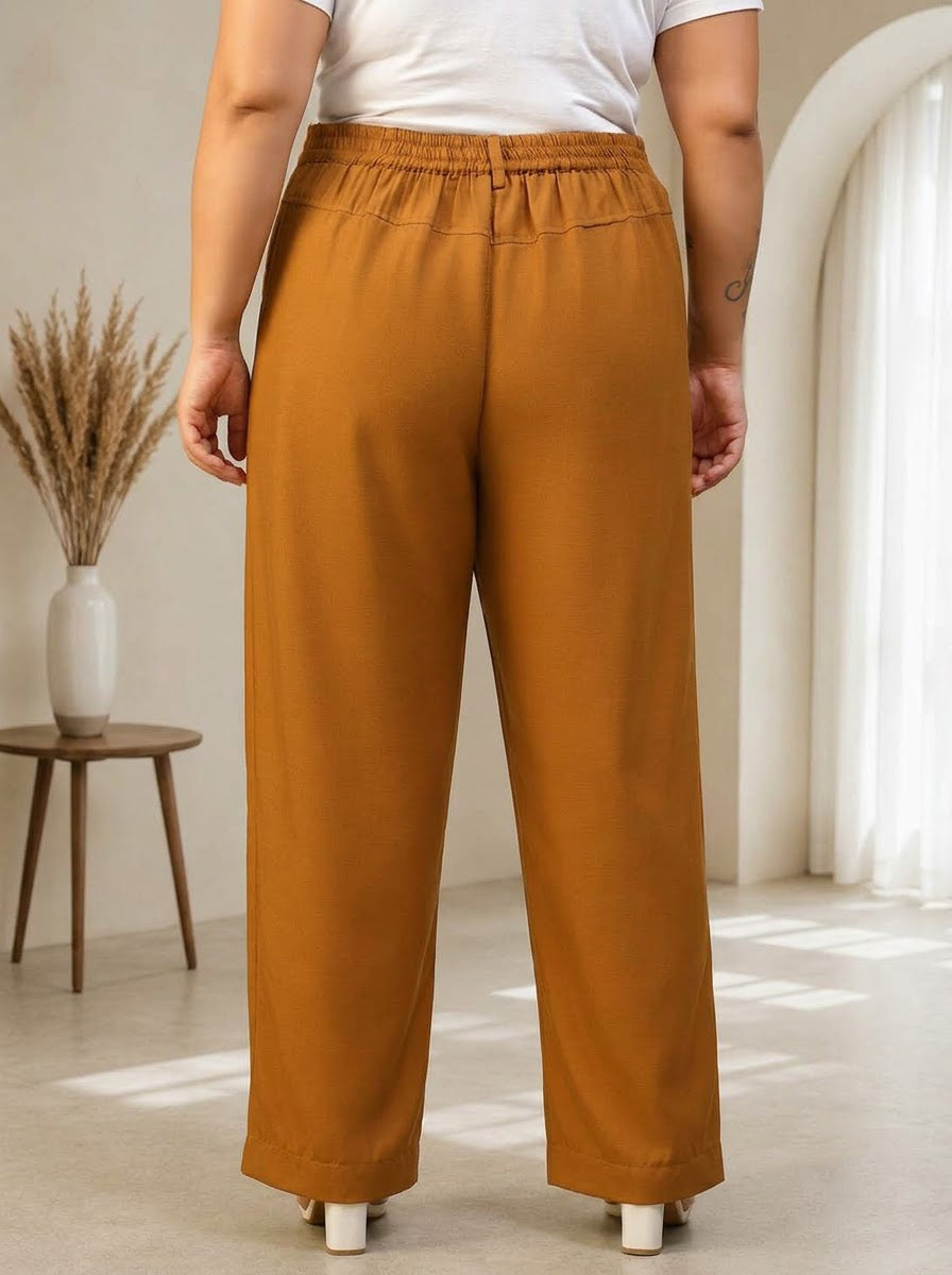Plus Size Mustard Pant
