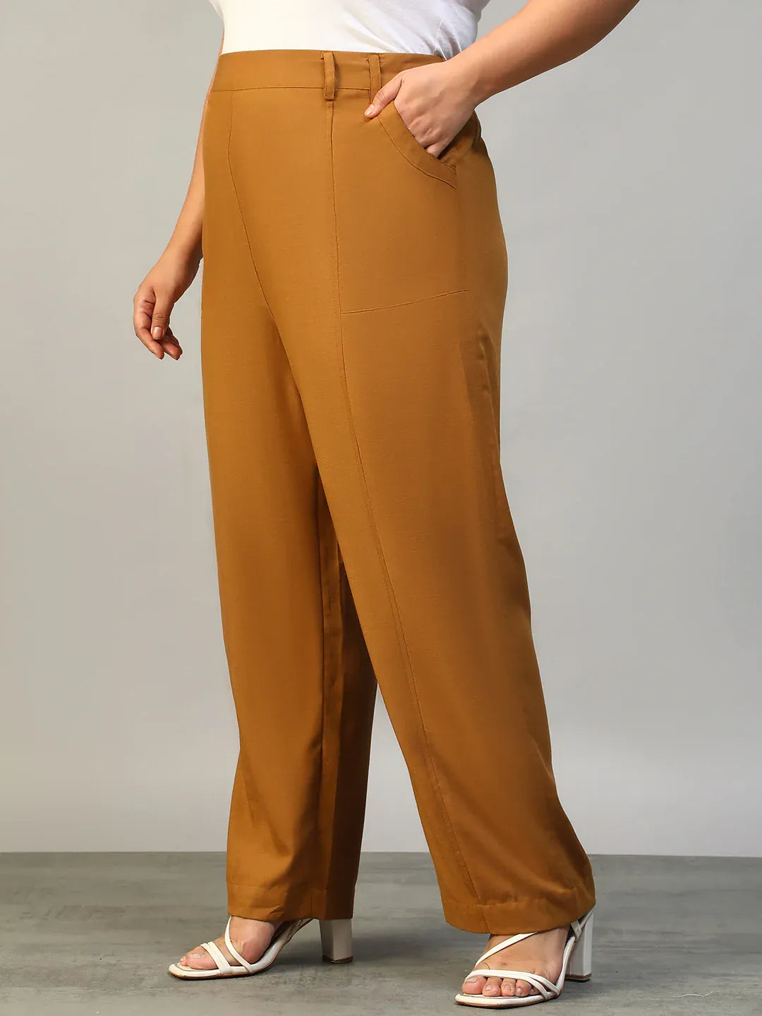 Plus Size Mustard Pant