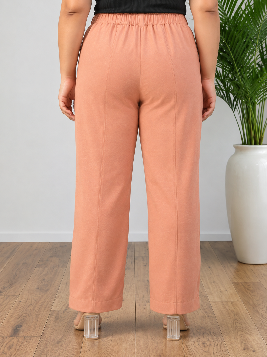 Plus Size Peach Color Pant