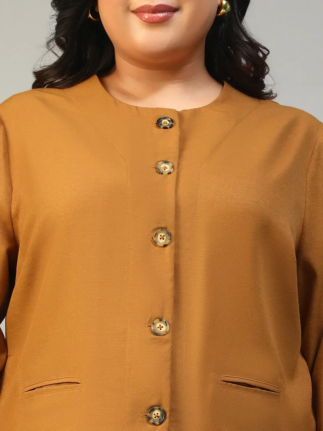 Plus Size Mustard Top
