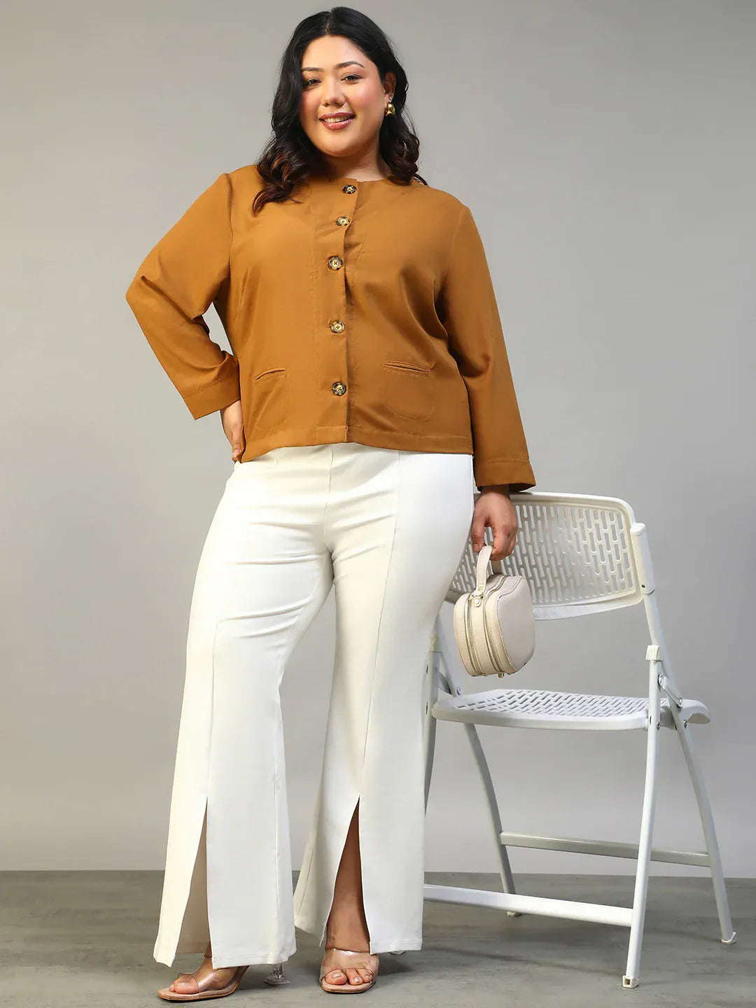 Plus Size Mustard Top