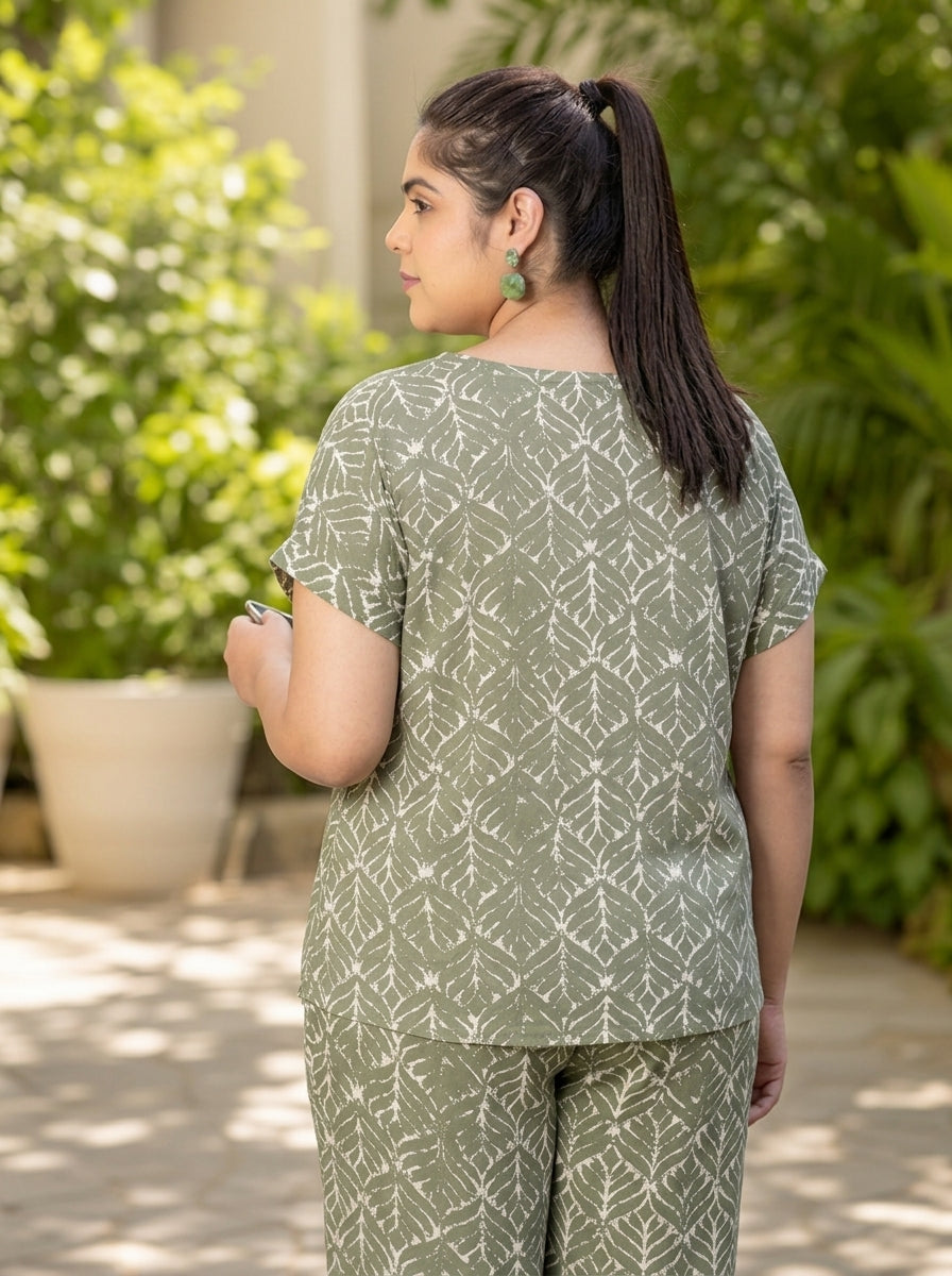 Plus Size Green Top