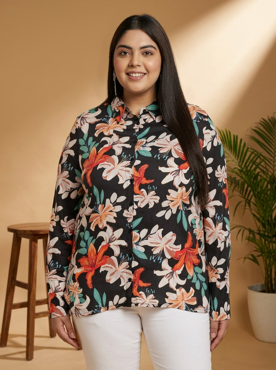 Plus Size Multicolor Shirt
