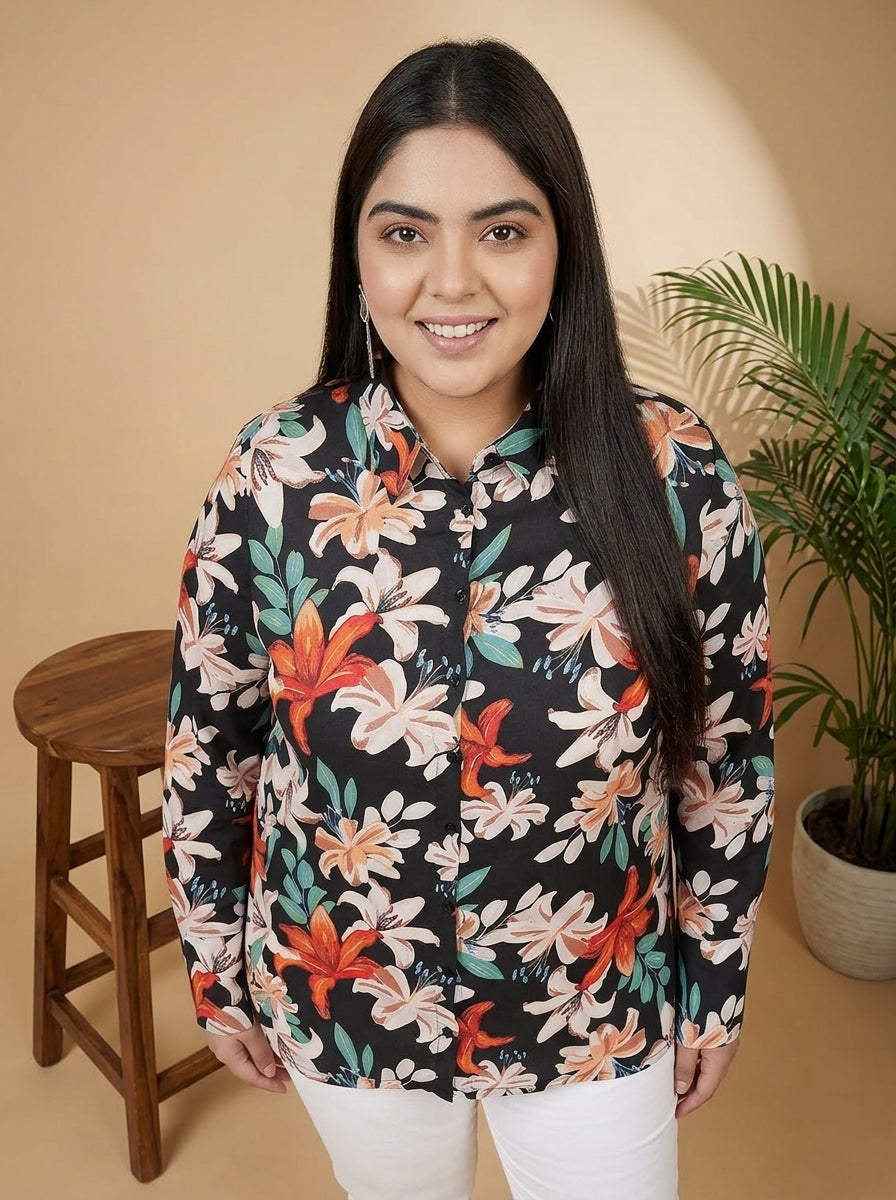 Plus Size Multicolor Shirt