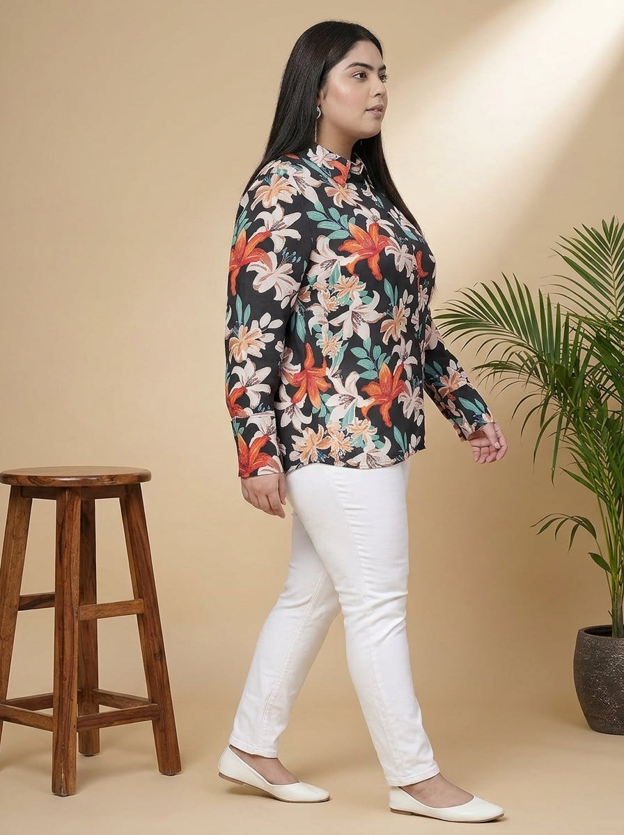 Plus Size Multicolor Shirt