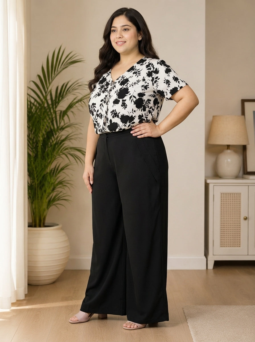 Women Plus Size Straight Pants