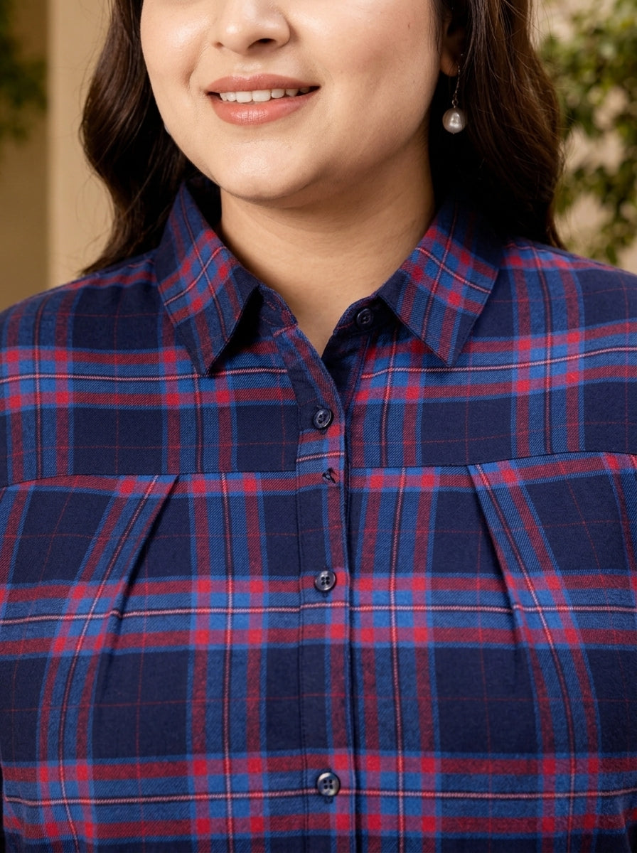 Plus Size Navy Top