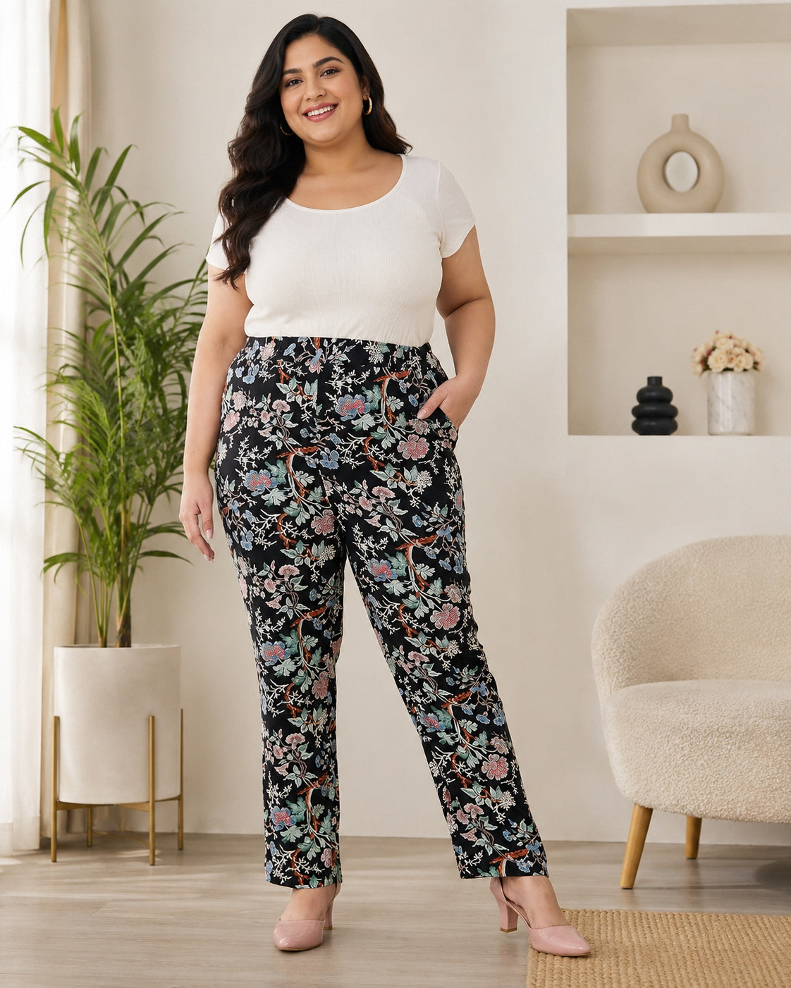 Plus Size Black Pant
