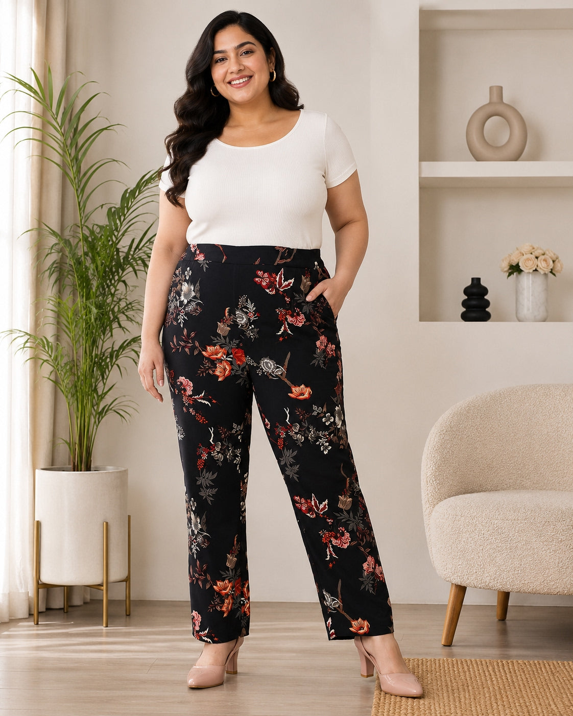 Plus Size Black Pant