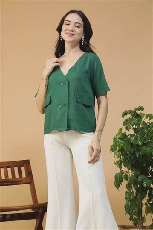 Women Green Top