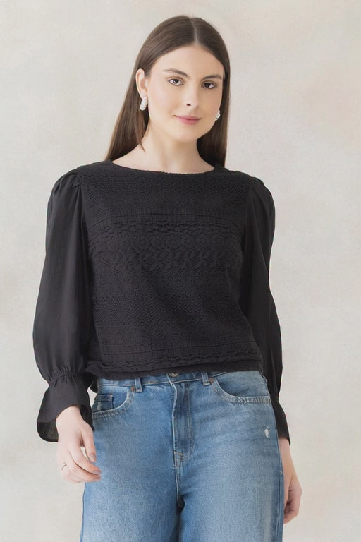 Black Cotton Top