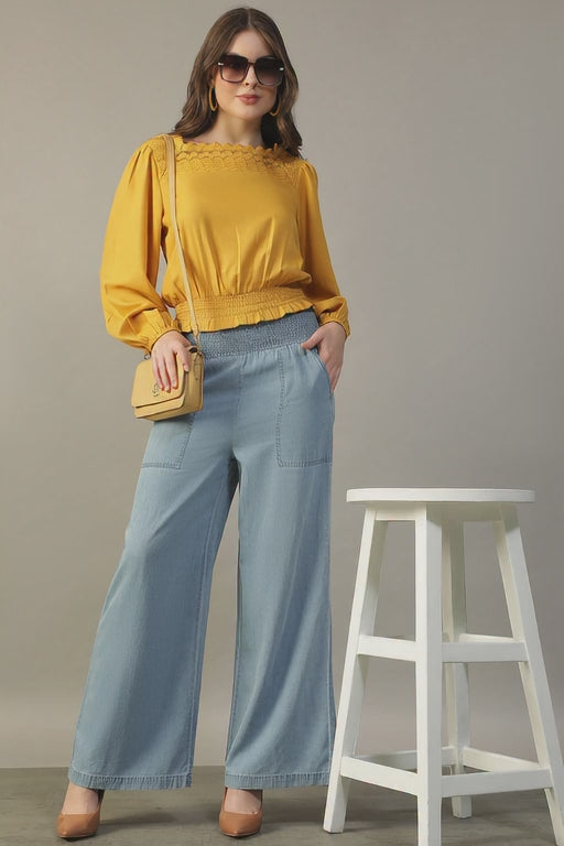 Women Yellow Top For Girls