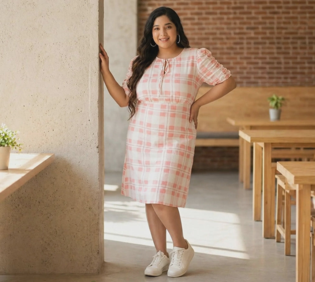 Plus Size Printed Rayon Dress