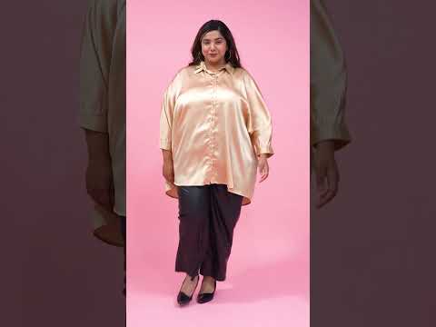 Plus Size Beige Shirt